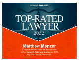 Avvo Top-Rated Lawyer 2022 Matt Menzer